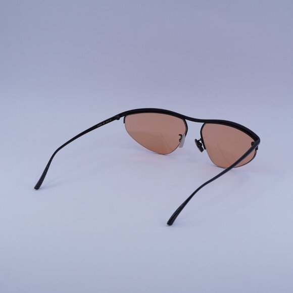 Bottega Veneta BV1091S 005 Sunglasses Black Cat Eye Frame, Orange Lenses main image 5